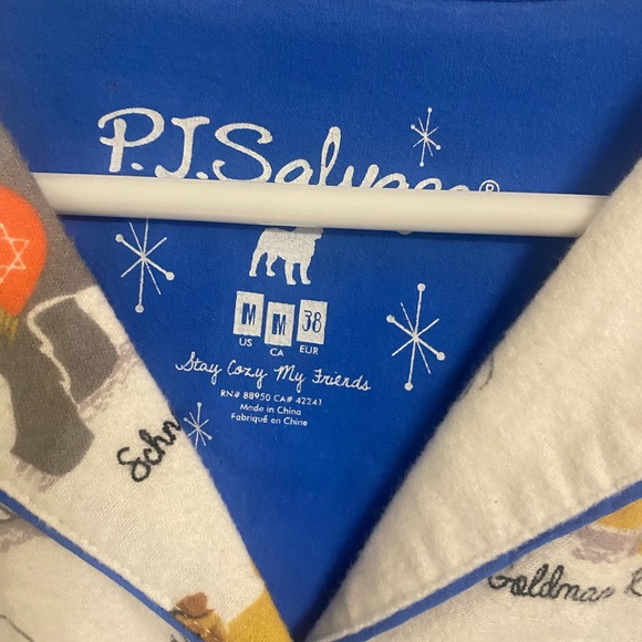 NWT PJ Salvage Flannel PJs in Hanukkah Print *Price Firm* - Picture 4 of 5